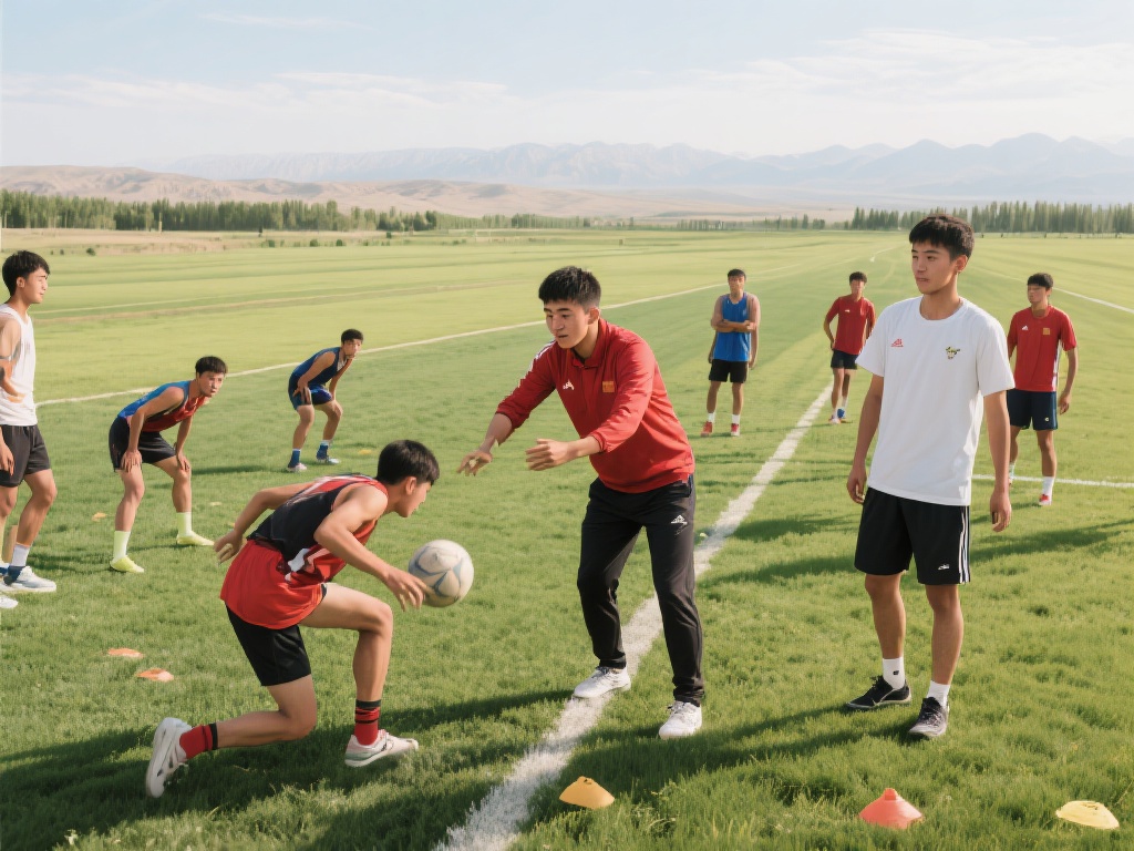 田间青春活力,新疆之花竞相绽放 在广阔的田间,新疆的年轻教练正在通过他们